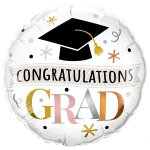 18 Inch (46 cm) Qualatex Congratulations Grad Rose Gold folie ballon