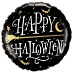 18 Inch (46 cm) Qualatex Halloween Golden Broomstick folie ballon