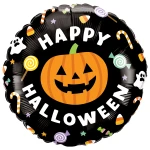 18 Inch (46 cm) Qualatex Halloween Jack & Candies folie ballon
