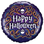 18 Inch (46 cm) Qualatex Halloween Skeleton Filigree folie ballon