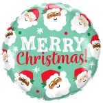 18 Inch (46 cm) Qualatex Ho Ho Ho Christmas Santas folie ballon