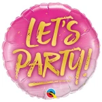 18 Inch (46 cm) Qualatex Let's Party folie ballon