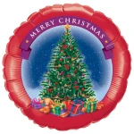 18 Inch (46 cm) Qualatex Merry Christmas Tree folie ballon