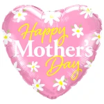 18 Inch (46 cm) Qualatex Mother's Day Contempo Daisies folie ballon