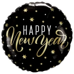 18 Inch (46 cm) Qualatex New Year Gold Stars folie ballon