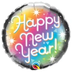 18 Inch (46 cm) Qualatex New Year Prismatic folie ballon