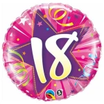 18 Inch (46 cm) Qualatex Shining Star Hot Pink folie ballonnen