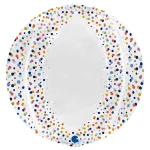 19 inch (48 cm) Grabo Globe Dots Transparant Folie Ballon