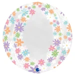 19 inch (48 cm) Grabo Globe Flower Transparant Folie Ballon