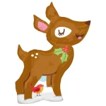 20 inch (51 cm) Anagram Christmas Reindeer folie ballon