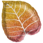 21 inch (53 cm) Qualatex Fall Glittergraphic Ombre Leaf folie ballon
