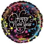 21 Inch (53 cm) Grabo Mighty New Year Fireworks folie ballon