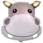 22 inch (56 cm) De Ballonnerie Hippo Head folie ballon