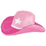 26 inch (66 cm) Grabo Pink Cowgirl Hat folie ballon