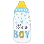 27 Inch (68 cm) De Ballonnerie It's a Boy Baby Bottle folie ballon
