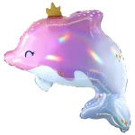 27 Inch (69 cm) Grabo Glowy Dolphin folie ballon