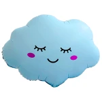 27 inch (70 cm) De Ballonnerie Cloud Matte Baby Blue folie ballon