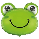 27 inch (70 cm) De Ballonnerie Frog Head folie ballon