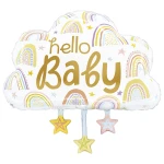 28 inch (71 cm) Grabo Hello Baby Cloud folie ballon