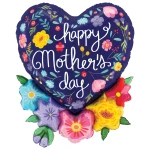 28 inch (71 cm) Grabo Mother's Day Folk Floral folie ballon