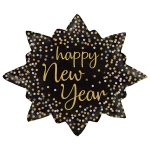 29 inch (74 cm) Grabo New Year Confetti Burst folie ballon