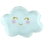 30 Inch (76 cm) Grabo Pastel Blue Satin Cloud folie ballon
