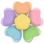 31 inch (79 cm) Grabo Colorful Daisy folie ballon