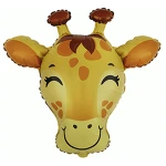 31 inch (80 cm) Flexmetal Giraffe Head folie ballon
