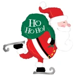 32 Inch (81 cm) Grabo Skating Santa folie ballon