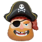 33 inch (84 cm) De Ballonnerie Pirate Head folie ballon