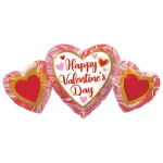 34 inch (86 cm) Anagram HVD Marble Heart Trio folie ballon