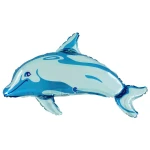 34 Inch (86 cm) Grabo Dolphin Blue folie ballon