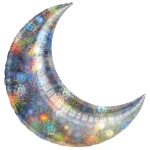 35 Inch (89 cm) Qualatex Crescent Holo Fireworks folie ballon