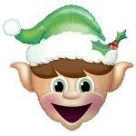 35 Inch (89 cm) Qualatex Christmas Elf folie ballon