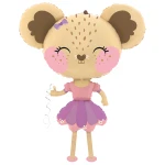 36 Inch (91 cm) Grabo Mouse Ballerina Airwalker