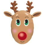 36 Inch (91 cm) Qualatex Red Nose Reindeer folie ballon