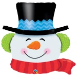 36 Inch (91 cm) Qualatex Smilin' Snowman folie ballon