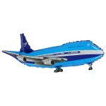 39 Inch (99 cm) Grabo Airplane Blue folie ballon