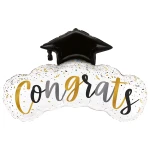 40 inch (102 cm) Grabo Congrats Confetti Grad folie ballon