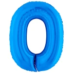 40 Inch (102 cm) Grabo Numbers Blue folie ballonnen