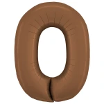 40 Inch (102 cm) Grabo Numbers Satin Chocolate folie ballonnen