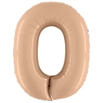 40 Inch (102 cm) Grabo Numbers Satin Nude folie ballonnen