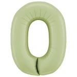 40 Inch (102 cm) Grabo Numbers Satin Olive Green folie ballonnen