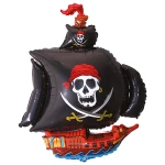 40 inch (103 cm) De Ballonnerie Pirate Ship Black folie ballon