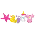 41 inch (104 cm) Qualatex Baby Girl Garland folie ballon