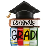 44 inch (112 cm) Grabo Congrats Grad Books folie ballon