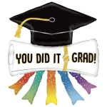 44 inch (112 cm) Grabo You Did It Grad Diploma folie ballon