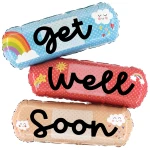 47 Inch (119 cm) Grabo Cheerful Get Well Bandaid folie ballon