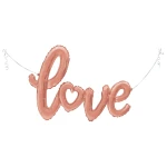 47 inch (119 cm) Grabo Rose Gold Love Script folie ballon