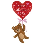 7 ft (202 cm) Grabo Special Delivery Valentine Balloon Bear folie ballon
